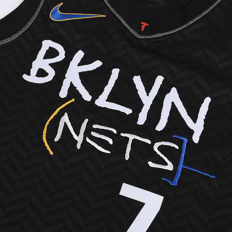 мужская черная майка Nike NBA Swingman Brooklyn Nets City Edition CN1713-010 - цена, описание, фото 3